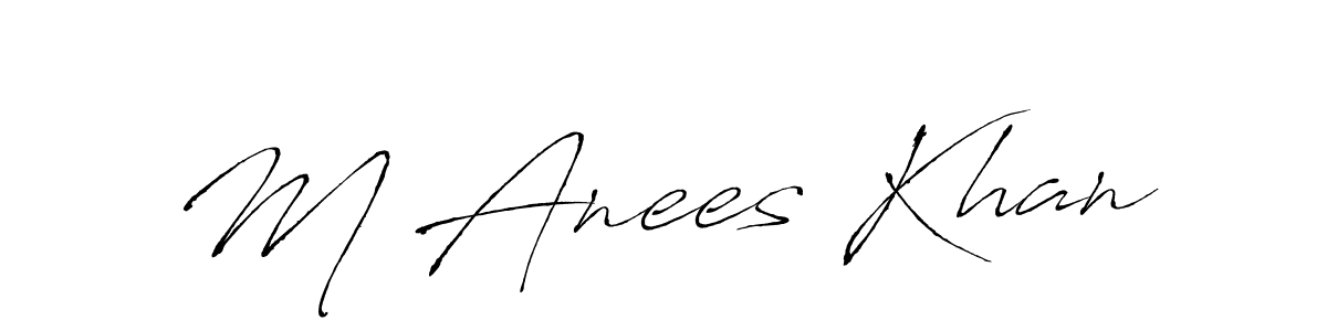 You should practise on your own different ways (Antro_Vectra) to write your name (M Anees Khan) in signature. don't let someone else do it for you. M Anees Khan signature style 6 images and pictures png