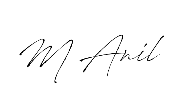 Similarly Antro_Vectra is the best handwritten signature design. Signature creator online .You can use it as an online autograph creator for name M Anil. M Anil signature style 6 images and pictures png