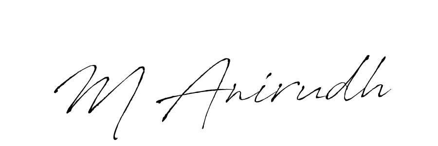 Also we have M Anirudh name is the best signature style. Create professional handwritten signature collection using Antro_Vectra autograph style. M Anirudh signature style 6 images and pictures png