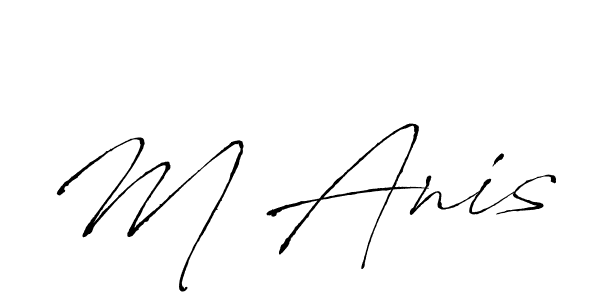 Antro_Vectra is a professional signature style that is perfect for those who want to add a touch of class to their signature. It is also a great choice for those who want to make their signature more unique. Get M Anis name to fancy signature for free. M Anis signature style 6 images and pictures png