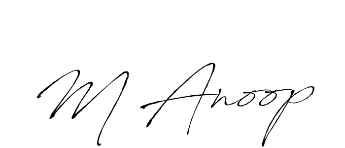 Make a beautiful signature design for name M Anoop. Use this online signature maker to create a handwritten signature for free. M Anoop signature style 6 images and pictures png