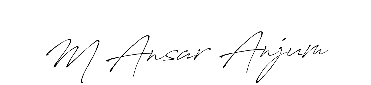 This is the best signature style for the M Ansar Anjum name. Also you like these signature font (Antro_Vectra). Mix name signature. M Ansar Anjum signature style 6 images and pictures png