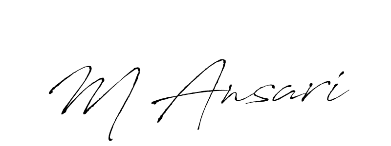 The best way (Antro_Vectra) to make a short signature is to pick only two or three words in your name. The name M Ansari include a total of six letters. For converting this name. M Ansari signature style 6 images and pictures png