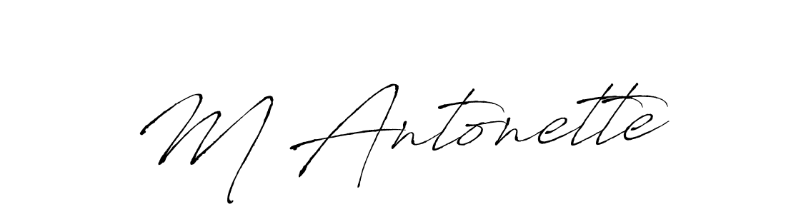 Make a beautiful signature design for name M Antonette. Use this online signature maker to create a handwritten signature for free. M Antonette signature style 6 images and pictures png