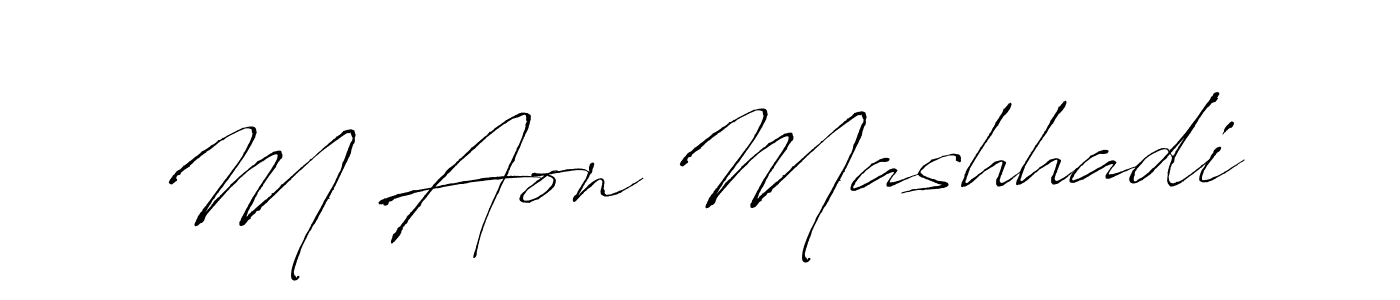 It looks lik you need a new signature style for name M Aon Mashhadi. Design unique handwritten (Antro_Vectra) signature with our free signature maker in just a few clicks. M Aon Mashhadi signature style 6 images and pictures png