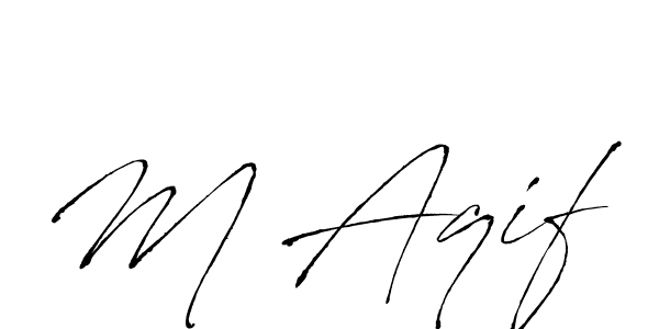 if you are searching for the best signature style for your name M Aqif. so please give up your signature search. here we have designed multiple signature styles  using Antro_Vectra. M Aqif signature style 6 images and pictures png