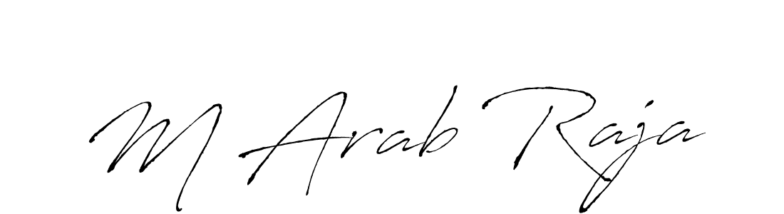 How to make M Arab Raja signature? Antro_Vectra is a professional autograph style. Create handwritten signature for M Arab Raja name. M Arab Raja signature style 6 images and pictures png