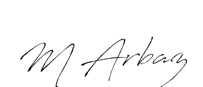 Use a signature maker to create a handwritten signature online. With this signature software, you can design (Antro_Vectra) your own signature for name M Arbaz. M Arbaz signature style 6 images and pictures png