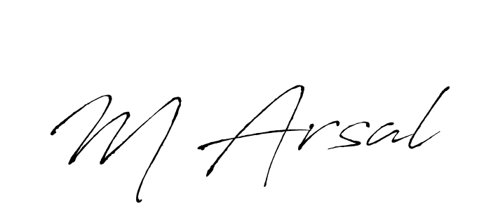 You should practise on your own different ways (Antro_Vectra) to write your name (M Arsal) in signature. don't let someone else do it for you. M Arsal signature style 6 images and pictures png