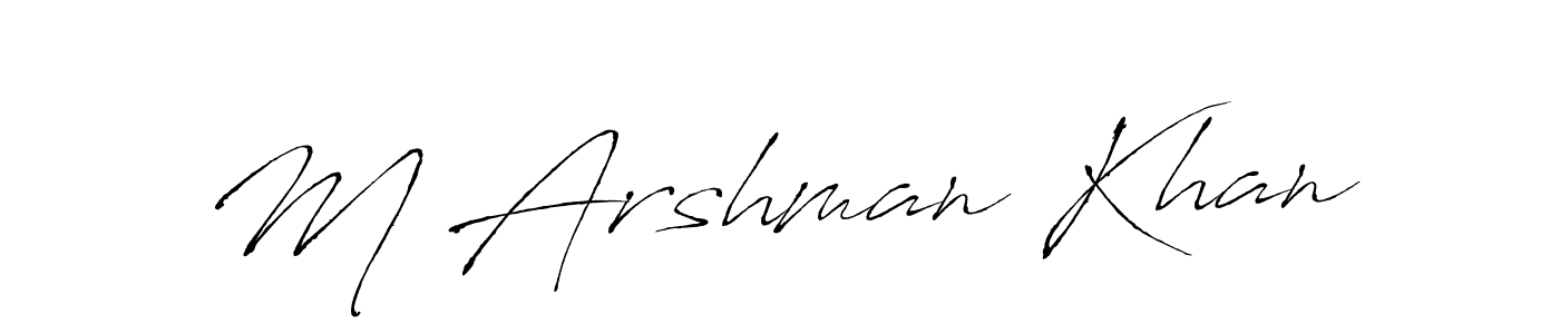 Make a beautiful signature design for name M Arshman Khan. Use this online signature maker to create a handwritten signature for free. M Arshman Khan signature style 6 images and pictures png