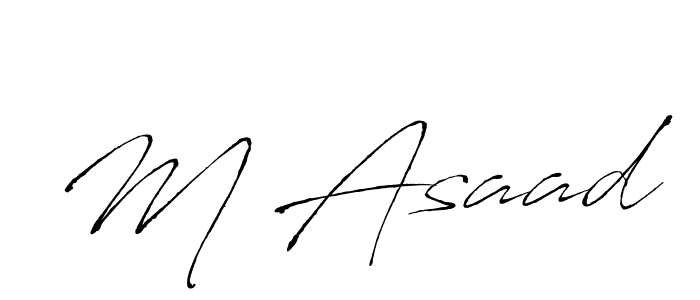 M Asaad stylish signature style. Best Handwritten Sign (Antro_Vectra) for my name. Handwritten Signature Collection Ideas for my name M Asaad. M Asaad signature style 6 images and pictures png