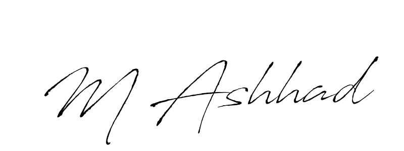 Also You can easily find your signature by using the search form. We will create M Ashhad name handwritten signature images for you free of cost using Antro_Vectra sign style. M Ashhad signature style 6 images and pictures png