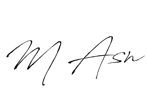 How to make M Asn name signature. Use Antro_Vectra style for creating short signs online. This is the latest handwritten sign. M Asn signature style 6 images and pictures png