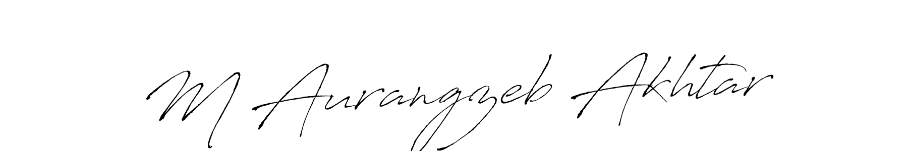 M Aurangzeb Akhtar stylish signature style. Best Handwritten Sign (Antro_Vectra) for my name. Handwritten Signature Collection Ideas for my name M Aurangzeb Akhtar. M Aurangzeb Akhtar signature style 6 images and pictures png