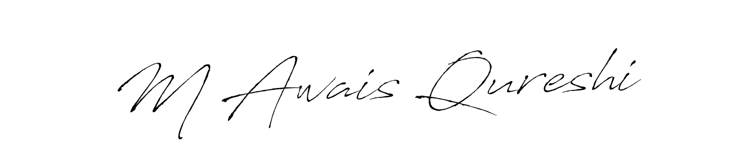 The best way (Antro_Vectra) to make a short signature is to pick only two or three words in your name. The name M Awais Qureshi include a total of six letters. For converting this name. M Awais Qureshi signature style 6 images and pictures png