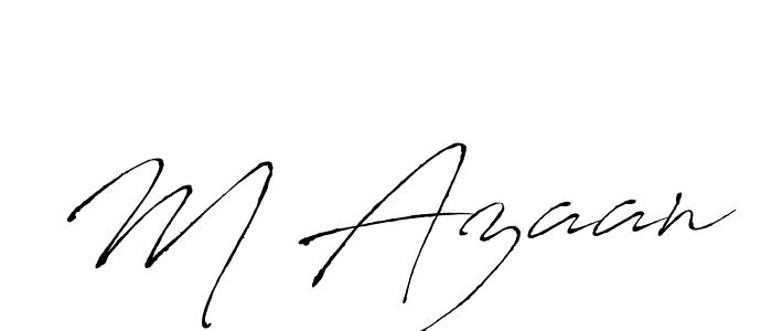 You can use this online signature creator to create a handwritten signature for the name M Azaan. This is the best online autograph maker. M Azaan signature style 6 images and pictures png