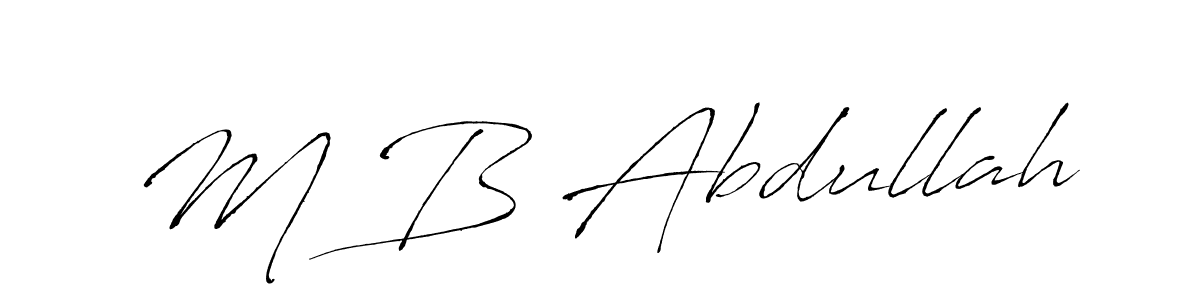 How to Draw M B Abdullah signature style? Antro_Vectra is a latest design signature styles for name M B Abdullah. M B Abdullah signature style 6 images and pictures png