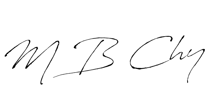 How to make M B Chy signature? Antro_Vectra is a professional autograph style. Create handwritten signature for M B Chy name. M B Chy signature style 6 images and pictures png