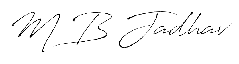 Express your personality with a custom M B Jadhav signature crafted with Antro_Vectra typography. Free transparent PNG download available. M B Jadhav signature style 6 images and pictures png