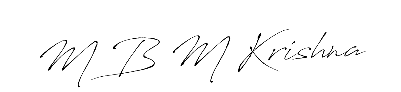 How to Draw M B M Krishna signature style? Antro_Vectra is a latest design signature styles for name M B M Krishna. M B M Krishna signature style 6 images and pictures png