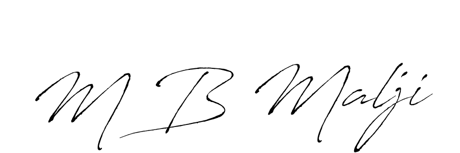 How to Draw M B Malji signature style? Antro_Vectra is a latest design signature styles for name M B Malji. M B Malji signature style 6 images and pictures png
