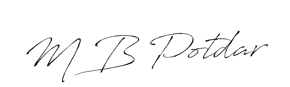 Also we have M B Potdar name is the best signature style. Create professional handwritten signature collection using Antro_Vectra autograph style. M B Potdar signature style 6 images and pictures png