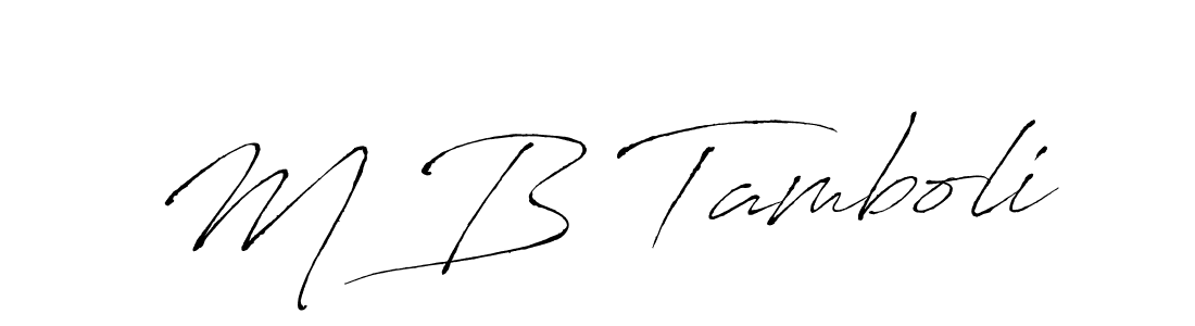 Similarly Antro_Vectra is the best handwritten signature design. Signature creator online .You can use it as an online autograph creator for name M B Tamboli. M B Tamboli signature style 6 images and pictures png