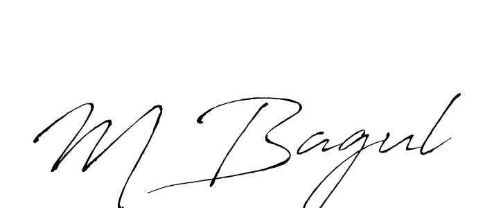 How to make M Bagul signature? Antro_Vectra is a professional autograph style. Create handwritten signature for M Bagul name. M Bagul signature style 6 images and pictures png