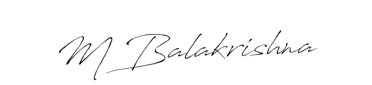 Antro_Vectra is a professional signature style that is perfect for those who want to add a touch of class to their signature. It is also a great choice for those who want to make their signature more unique. Get M Balakrishna name to fancy signature for free. M Balakrishna signature style 6 images and pictures png