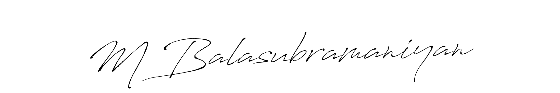 It looks lik you need a new signature style for name M Balasubramaniyan. Design unique handwritten (Antro_Vectra) signature with our free signature maker in just a few clicks. M Balasubramaniyan signature style 6 images and pictures png