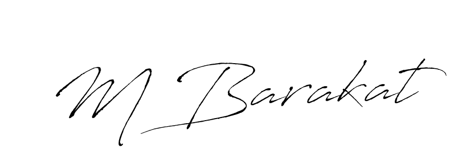 How to make M Barakat name signature. Use Antro_Vectra style for creating short signs online. This is the latest handwritten sign. M Barakat signature style 6 images and pictures png