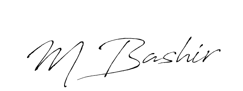 You should practise on your own different ways (Antro_Vectra) to write your name (M Bashir) in signature. don't let someone else do it for you. M Bashir signature style 6 images and pictures png