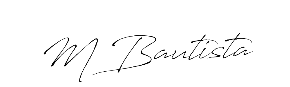 Also we have M Bautista name is the best signature style. Create professional handwritten signature collection using Antro_Vectra autograph style. M Bautista signature style 6 images and pictures png