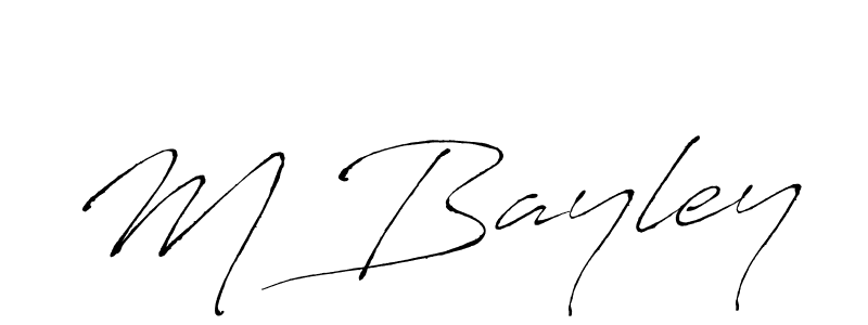 How to make M Bayley name signature. Use Antro_Vectra style for creating short signs online. This is the latest handwritten sign. M Bayley signature style 6 images and pictures png