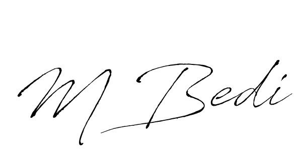 Also we have M Bedi name is the best signature style. Create professional handwritten signature collection using Antro_Vectra autograph style. M Bedi signature style 6 images and pictures png