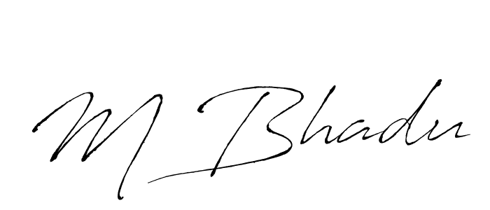 Also You can easily find your signature by using the search form. We will create M Bhadu name handwritten signature images for you free of cost using Antro_Vectra sign style. M Bhadu signature style 6 images and pictures png