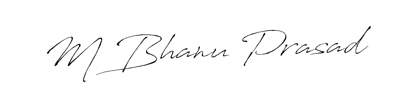 How to make M Bhanu Prasad signature? Antro_Vectra is a professional autograph style. Create handwritten signature for M Bhanu Prasad name. M Bhanu Prasad signature style 6 images and pictures png