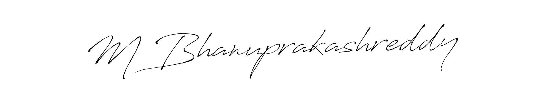 How to make M Bhanuprakashreddy signature? Antro_Vectra is a professional autograph style. Create handwritten signature for M Bhanuprakashreddy name. M Bhanuprakashreddy signature style 6 images and pictures png