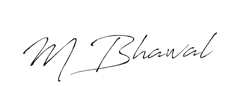 Use a signature maker to create a handwritten signature online. With this signature software, you can design (Antro_Vectra) your own signature for name M Bhawal. M Bhawal signature style 6 images and pictures png
