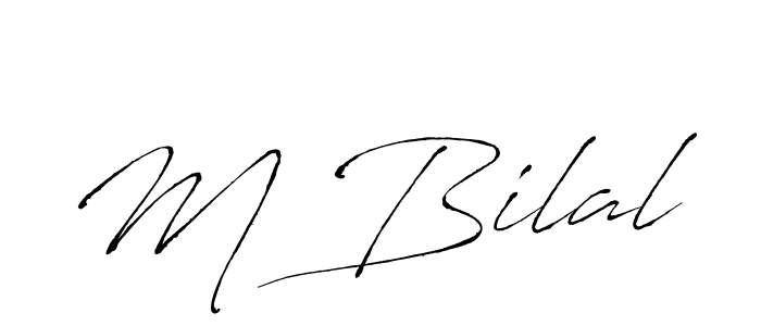 Use a signature maker to create a handwritten signature online. With this signature software, you can design (Antro_Vectra) your own signature for name M Bilal. M Bilal signature style 6 images and pictures png