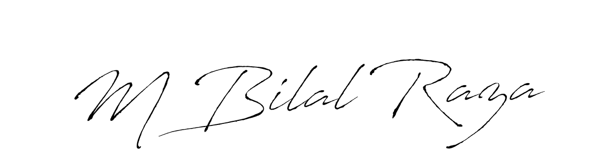 How to make M Bilal Raza signature? Antro_Vectra is a professional autograph style. Create handwritten signature for M Bilal Raza name. M Bilal Raza signature style 6 images and pictures png