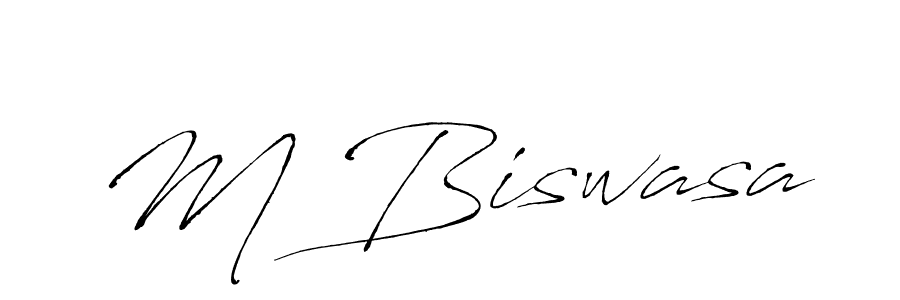 Make a beautiful signature design for name M Biswasa. Use this online signature maker to create a handwritten signature for free. M Biswasa signature style 6 images and pictures png
