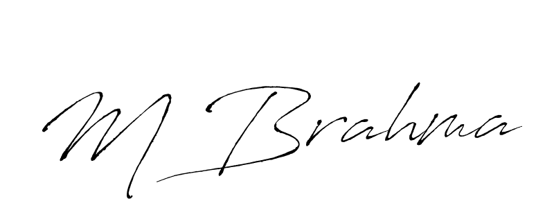 The best way (Antro_Vectra) to make a short signature is to pick only two or three words in your name. The name M Brahma include a total of six letters. For converting this name. M Brahma signature style 6 images and pictures png