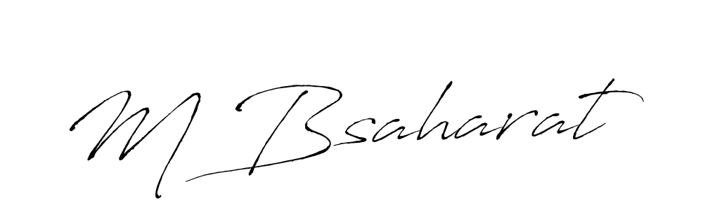 Also You can easily find your signature by using the search form. We will create M Bsaharat name handwritten signature images for you free of cost using Antro_Vectra sign style. M Bsaharat signature style 6 images and pictures png