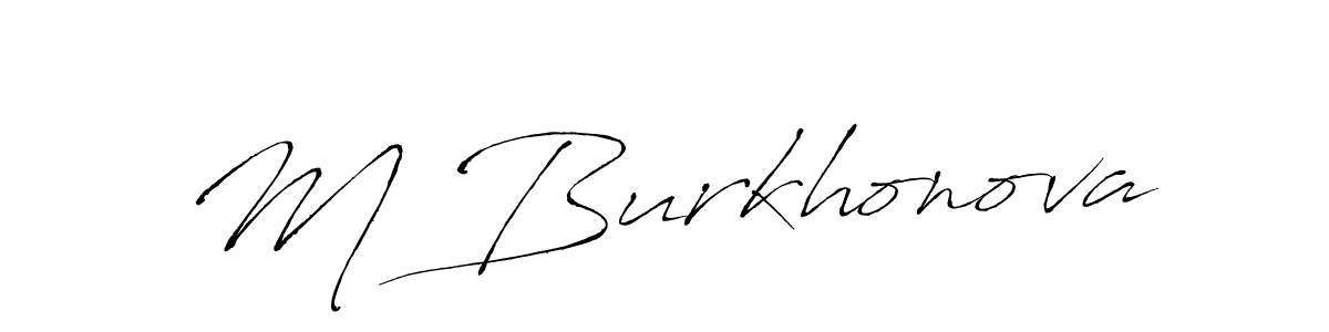 How to Draw M Burkhonova signature style? Antro_Vectra is a latest design signature styles for name M Burkhonova. M Burkhonova signature style 6 images and pictures png