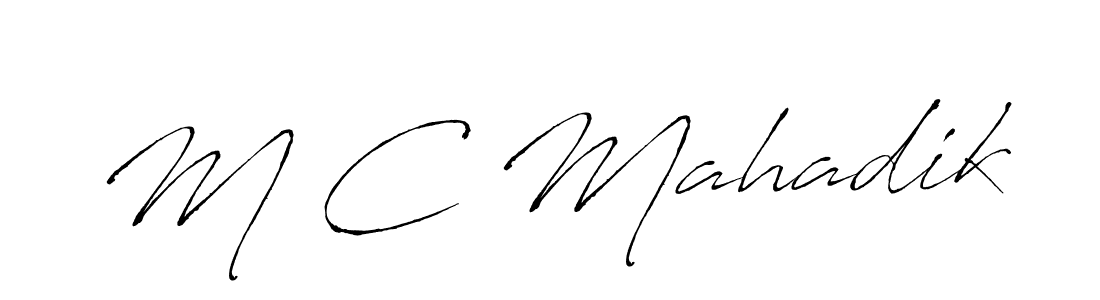Antro_Vectra is a professional signature style that is perfect for those who want to add a touch of class to their signature. It is also a great choice for those who want to make their signature more unique. Get M C Mahadik name to fancy signature for free. M C Mahadik signature style 6 images and pictures png