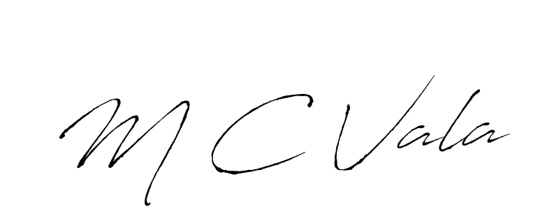 Also we have M C Vala name is the best signature style. Create professional handwritten signature collection using Antro_Vectra autograph style. M C Vala signature style 6 images and pictures png