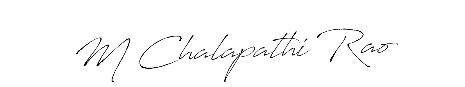 The best way (Antro_Vectra) to make a short signature is to pick only two or three words in your name. The name M Chalapathi Rao include a total of six letters. For converting this name. M Chalapathi Rao signature style 6 images and pictures png