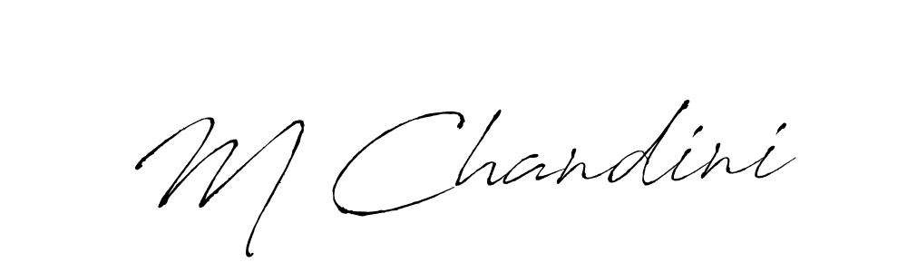 Also we have M Chandini name is the best signature style. Create professional handwritten signature collection using Antro_Vectra autograph style. M Chandini signature style 6 images and pictures png