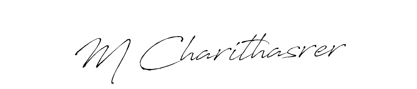 Make a beautiful signature design for name M Charithasrer. Use this online signature maker to create a handwritten signature for free. M Charithasrer signature style 6 images and pictures png